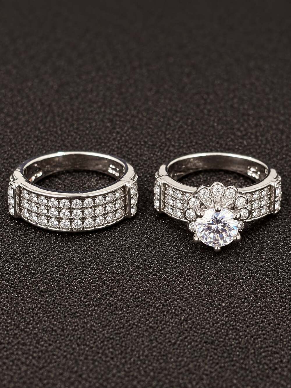 Cubic Zirconia Ring Set